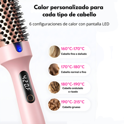 Peine Iónico 3 en 1 con 6 temperaturas diferentes