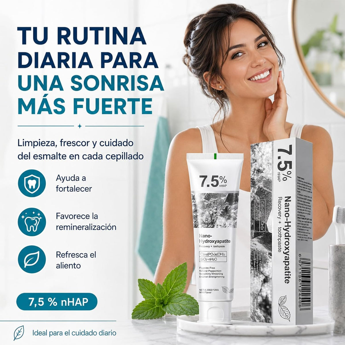 Pasta de dientes con hidroxiapatita 7,5 % - imagen 7